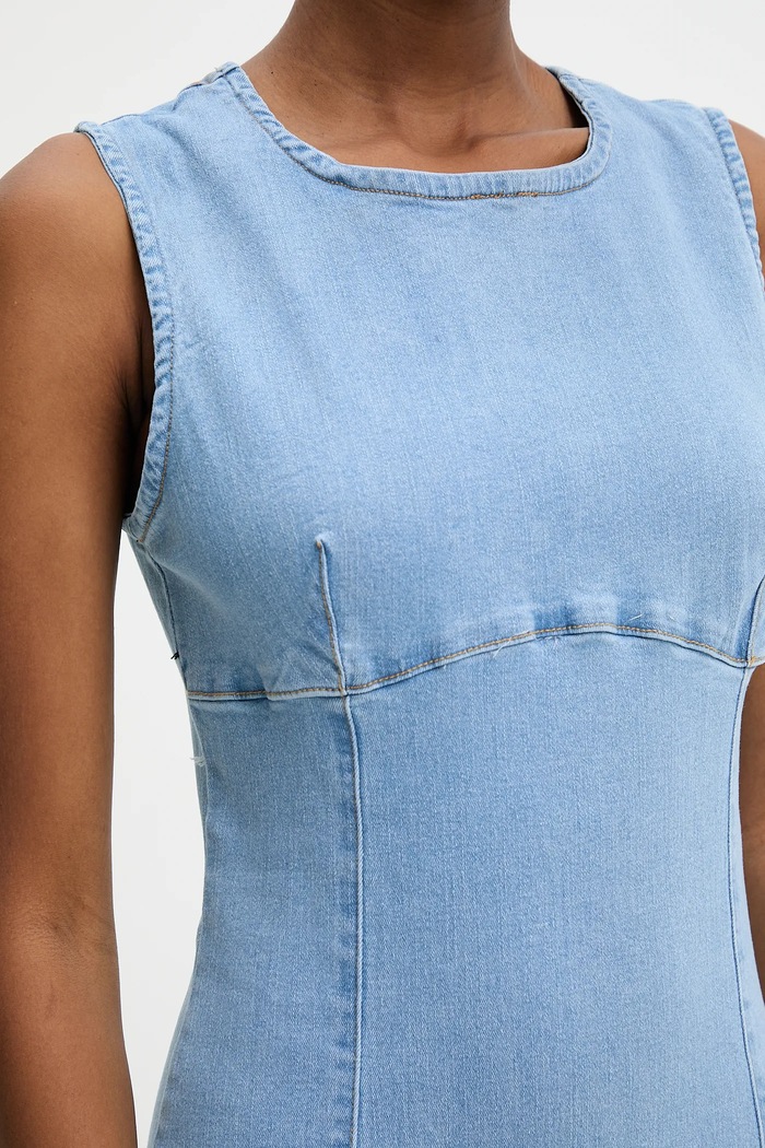 Answear.LAB rochie jeans mg700.FLK albastru