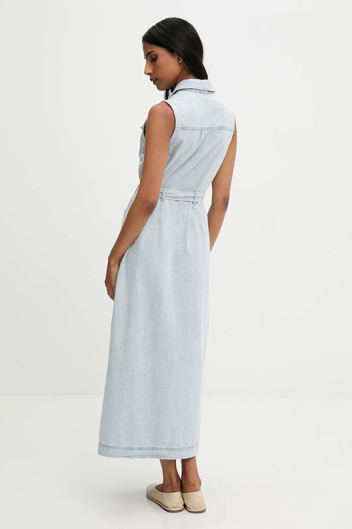 Answear.LAB rochie jeans C10726.hak albastru WA25