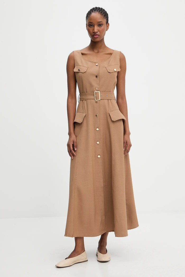 Answear.LAB Rochie b9845.ILK maro WA25