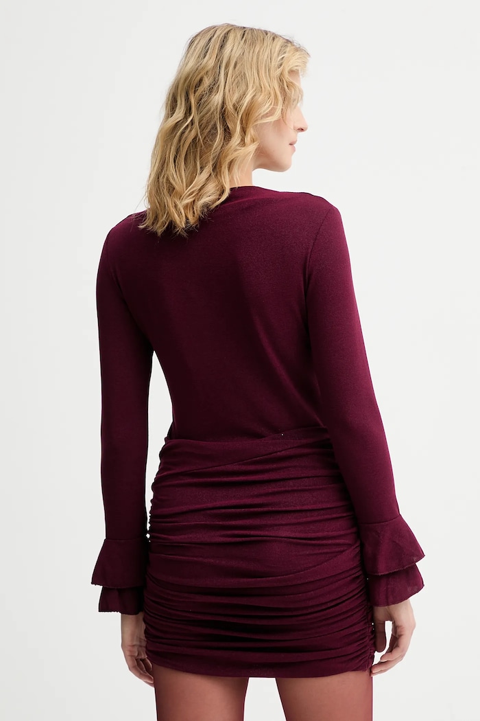 Ruházat Answear.LAB ruha 51428 burgundia