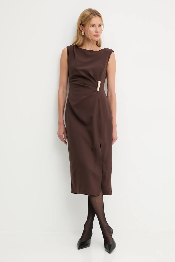 Answear.LAB Rochie EX.58105-25Y.TOS maro WA25