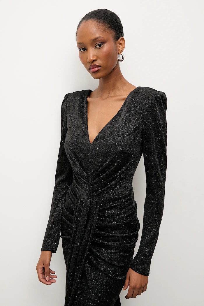 Answear.LAB rochie negru 57666-24Y.TOS