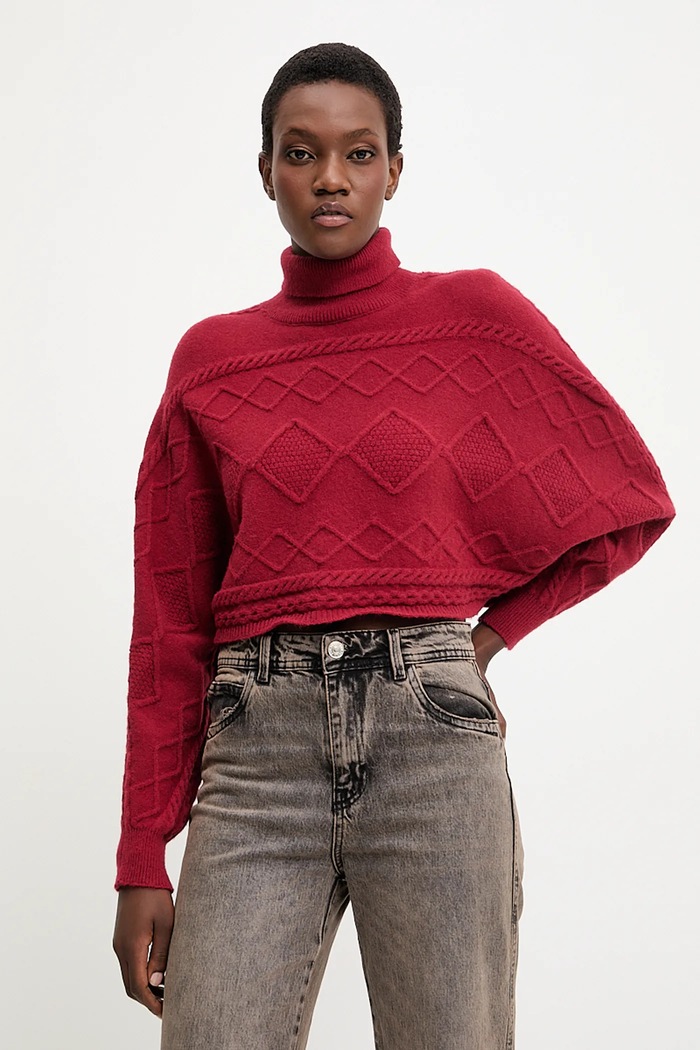 Odzież Answear.LAB sweter z kaszmirem 2722.fh czerwony