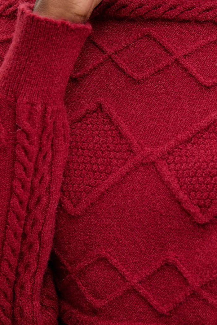 Answear.LAB sweter z kaszmirem 2722.fh czerwony