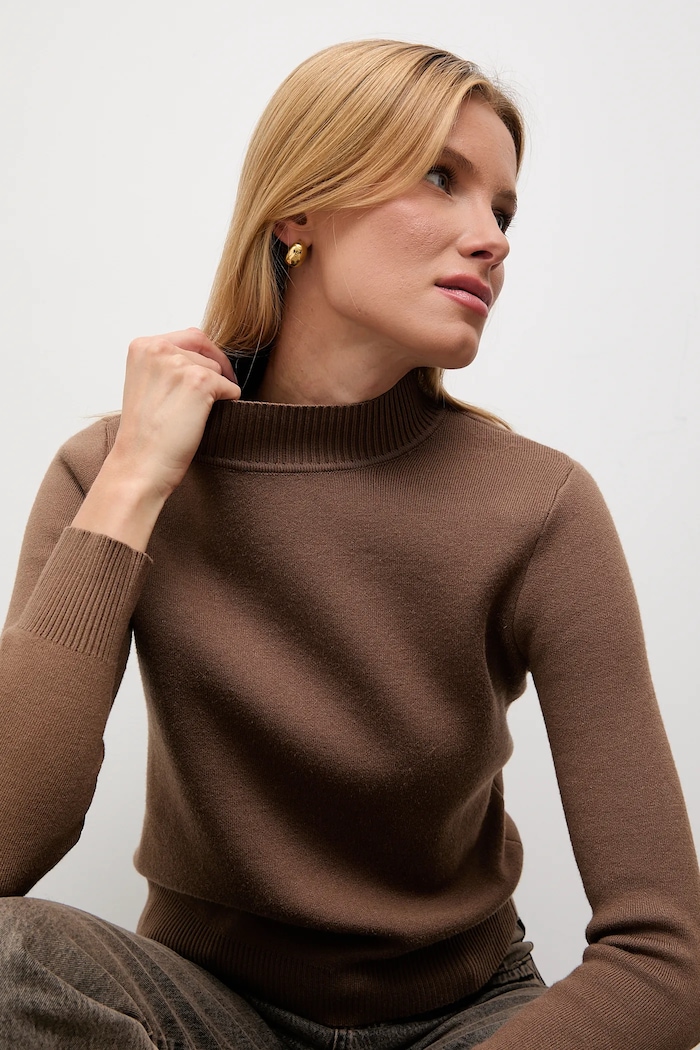 Sweter z kaszmirem Answear.LAB WF2758.fh brązowy