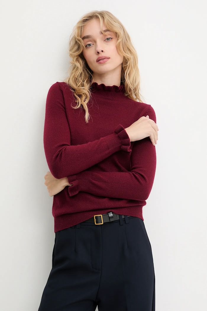 Pulover de cașmir Answear.LAB ASF2771.fh burgundia