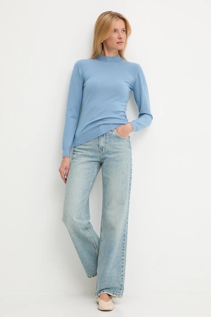 Answear.LAB sweter z kaszmirem ASF2622.wf2407.fh niebieski WA25