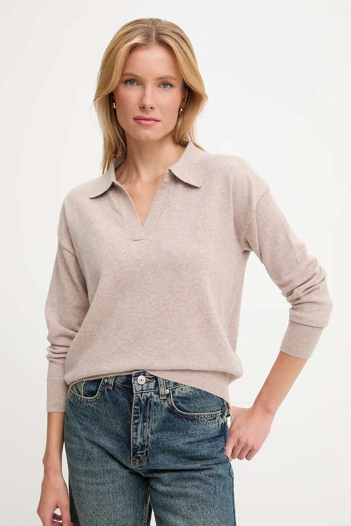 Answear.LAB Sweter z kaszmirem 2695.fh beżowy WA25
