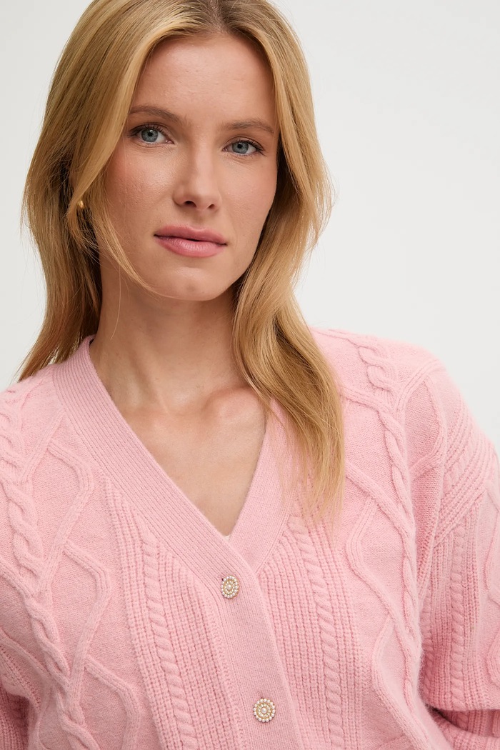 Answear.LAB cardigan din cașmir roz 2716.fh