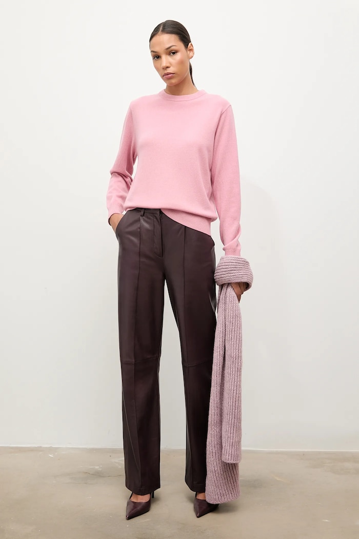 Answear.LAB Pulover de lana roz WA25-SWD021