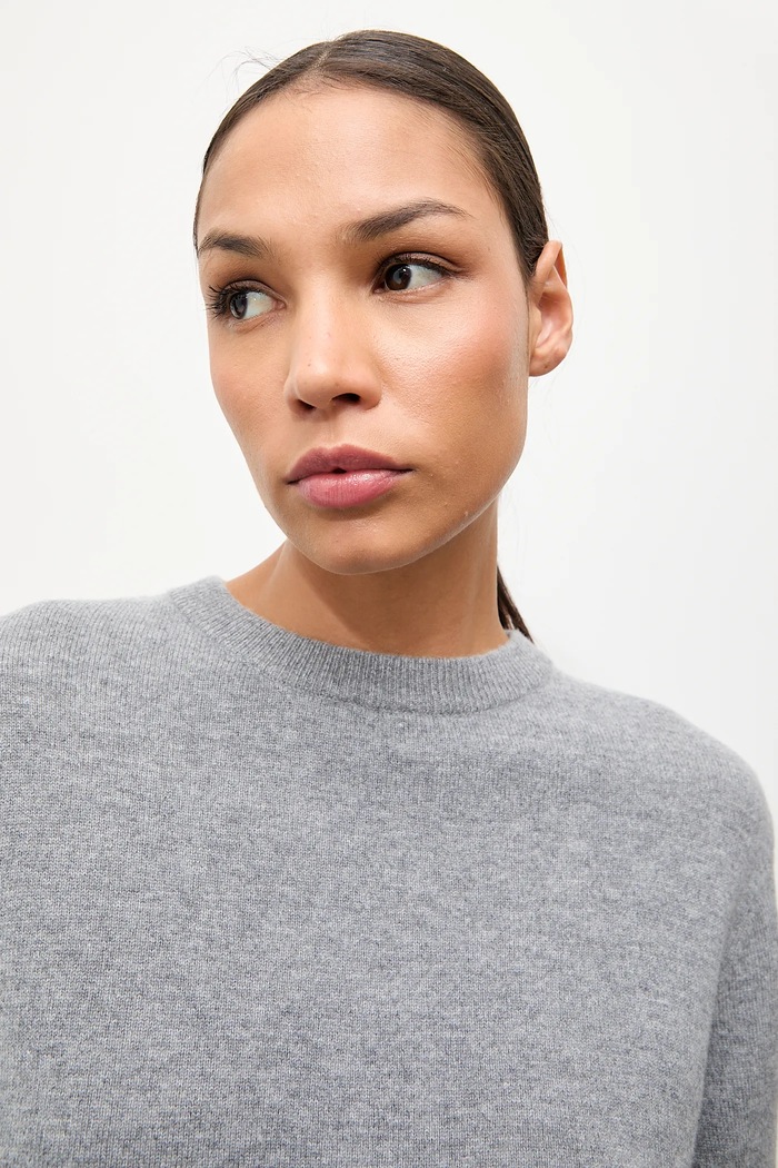 Answear.LAB sweter z wełny merino WA25-SWD021 szary