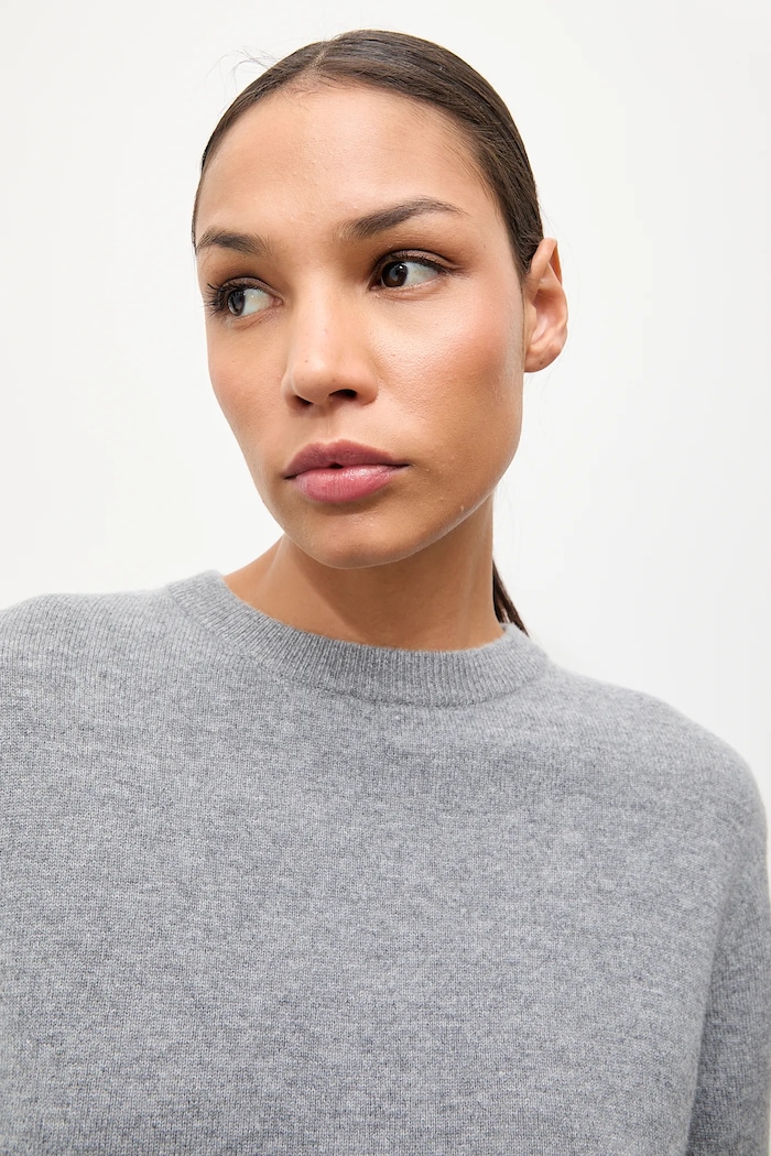 Answear.LAB sweter z wełny merino WA25-SWD021 szary
