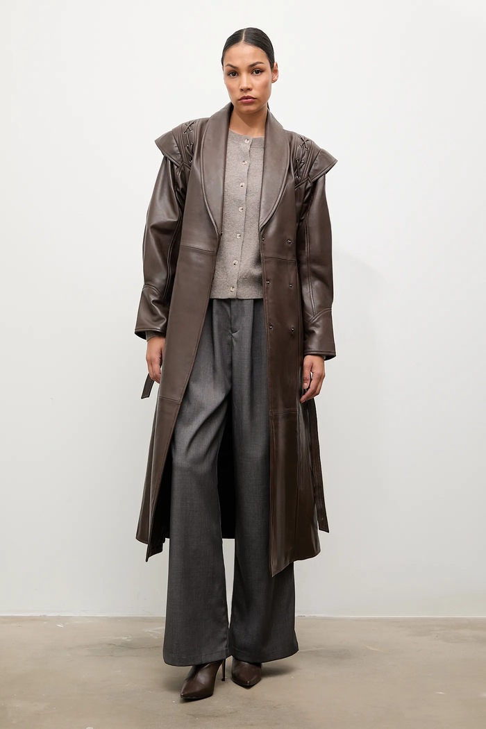 Answear.LAB cardigan din lana WA25-SWD026 maro WA25