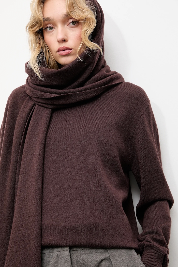 Answear.LAB pulover de lana subtiri maro WA25-SWD028