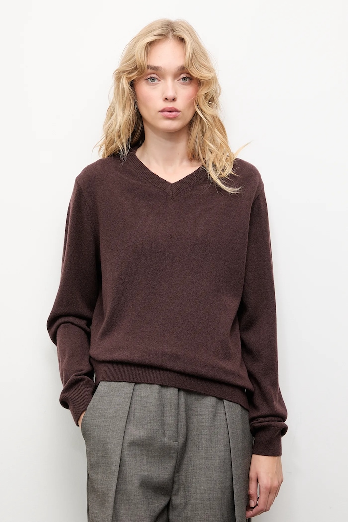 Answear.LAB pulover de lana maro WA25-SWD028