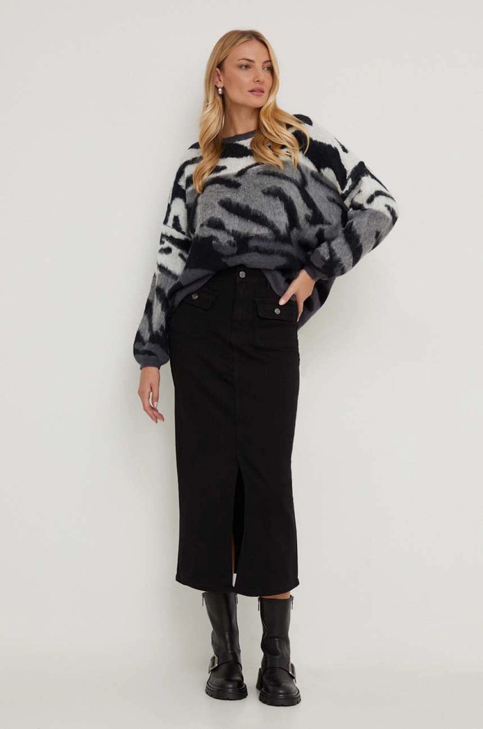 Answear.LAB sweter z dodatkiem wełny lu1115 szary WA25