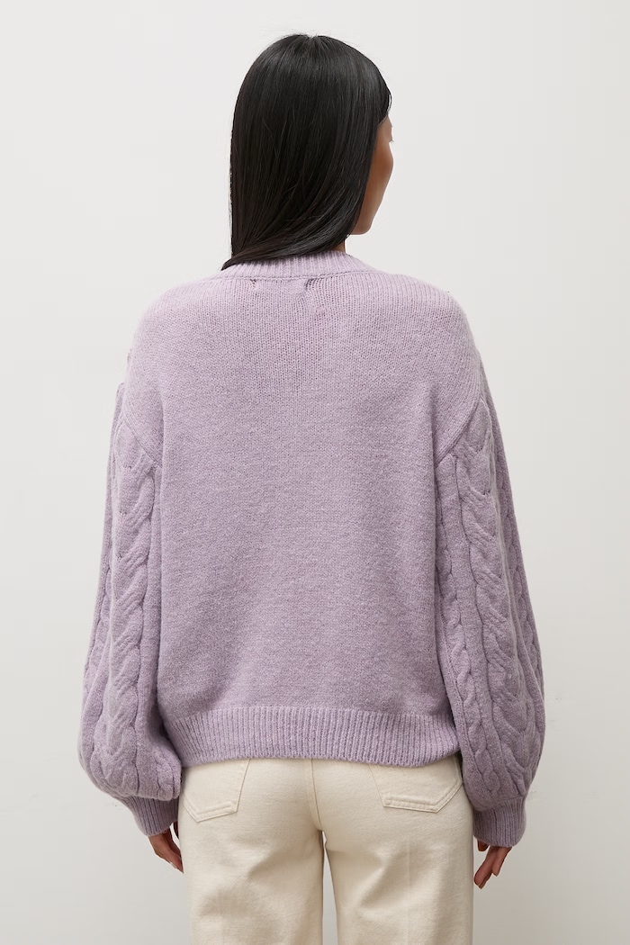 Odzież Answear.LAB sweter damski z wełną lu4410.FWK fioletowy