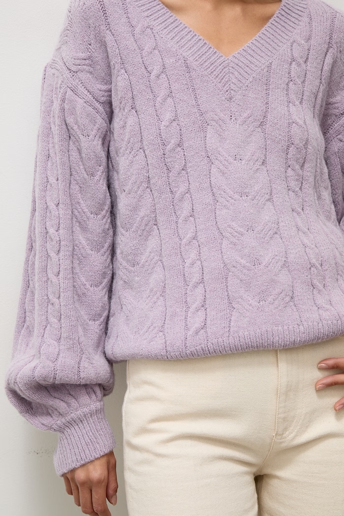Answear.LAB sweter damski z wełną lu4410.FWK fioletowy