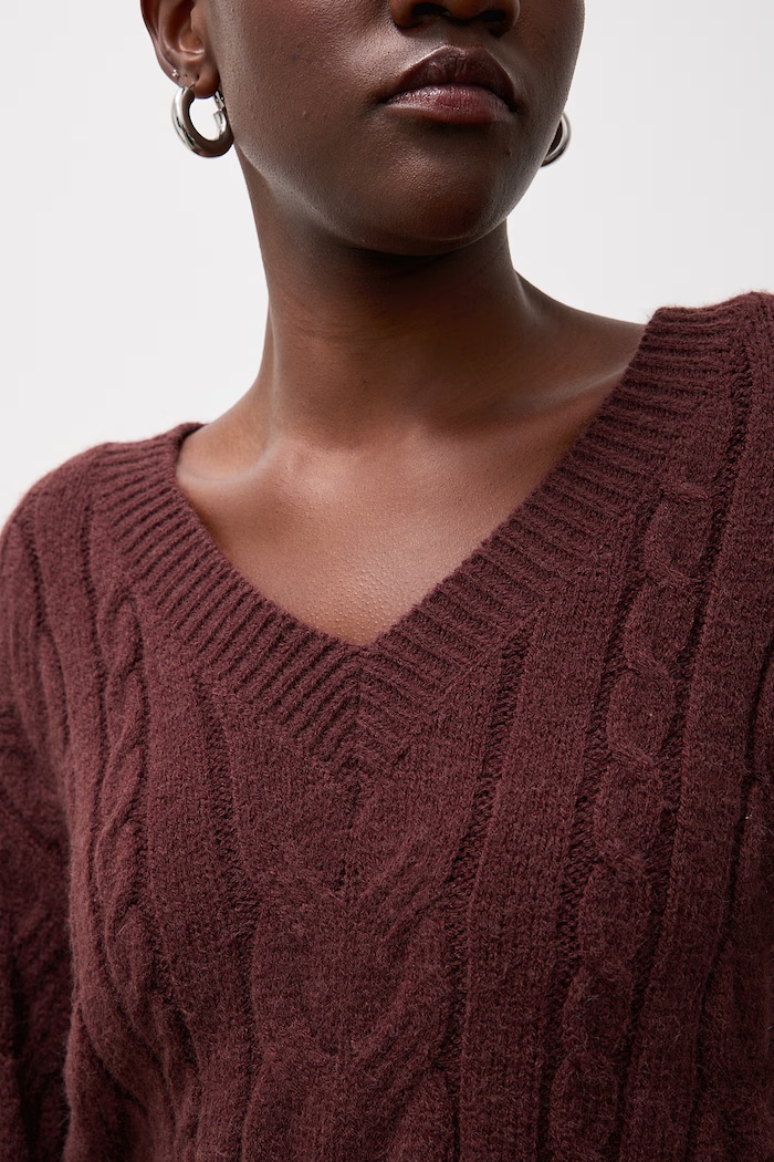 Sweter damski z wełną Answear.LAB brązowy lu4410.FWK