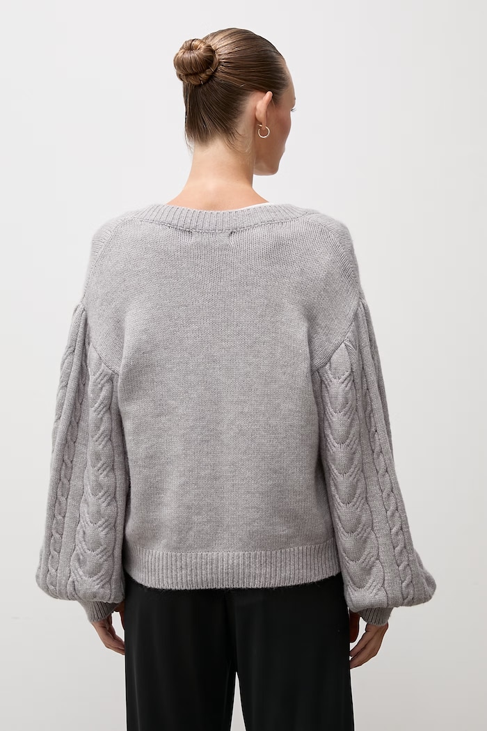 Odzież Answear.LAB Sweter damski z wełną lu4410.FWK szary