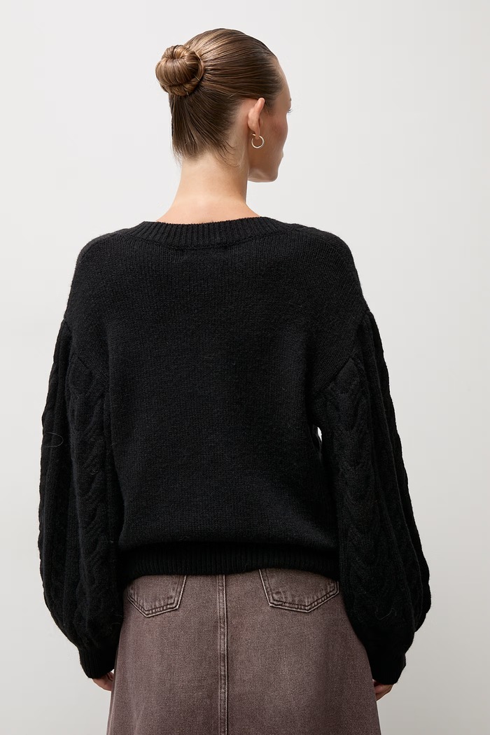 Odzież Answear.LAB sweter damski z wełną lu4410.FWK czarny