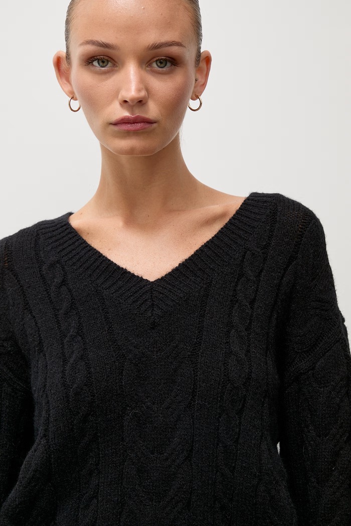 Answear.LAB sweter damski z wełną lu4410.FWK czarny