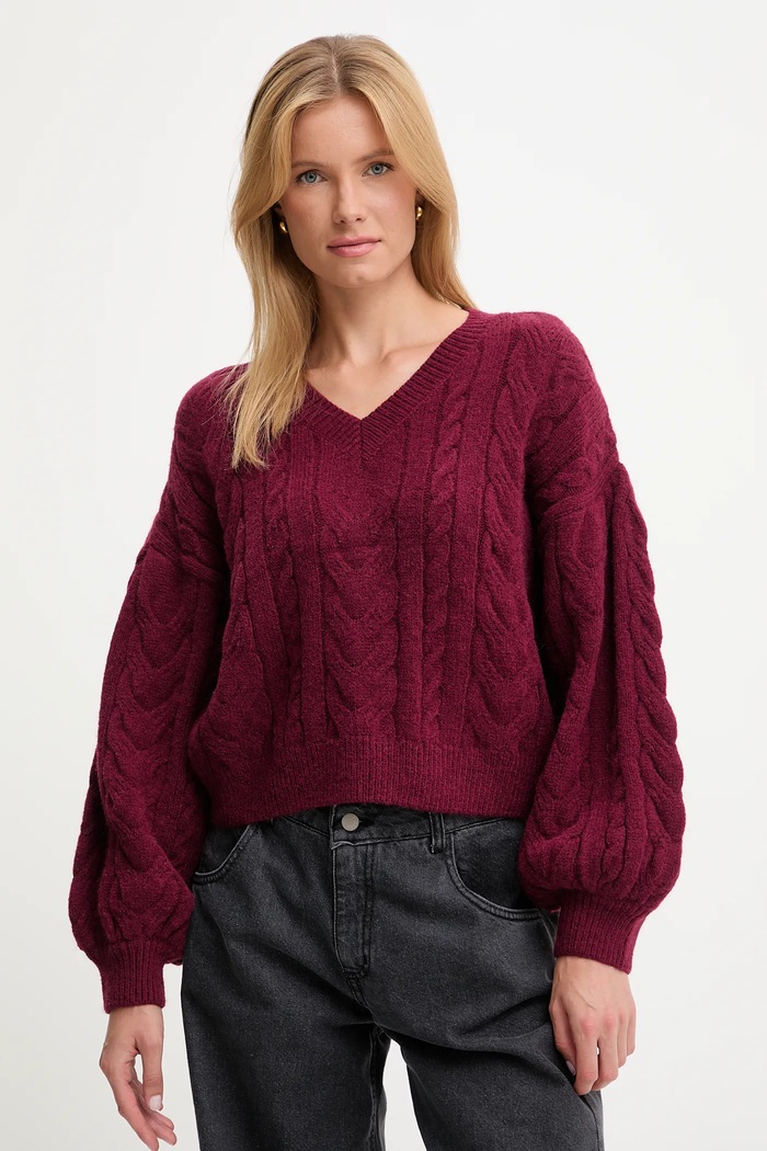 Answear.LAB maglione in lana granata lu4410.fh