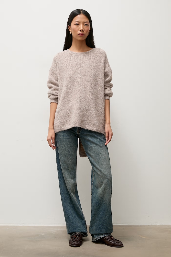 Answear.LAB Sweter damski z dodatkiem wełny 2521.FH beżowy WA25