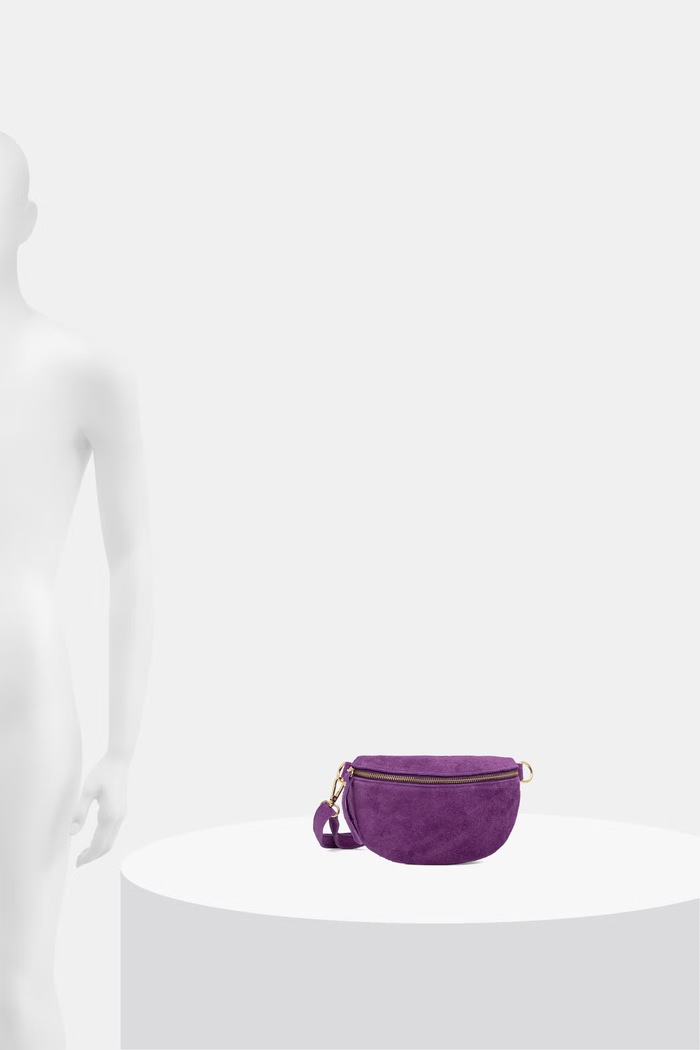 Answear.LAB Borsetă feminină din piele întoarsă 683.hak violet