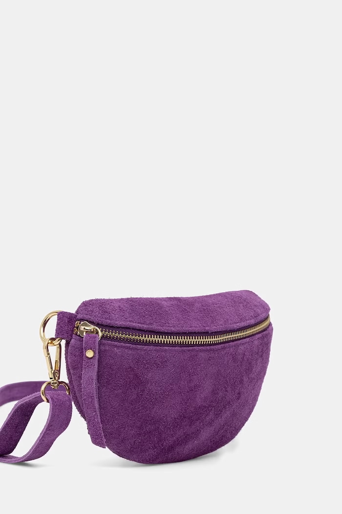 Answear.LAB Borsetă feminină din piele întoarsă 683.hak violet WS26