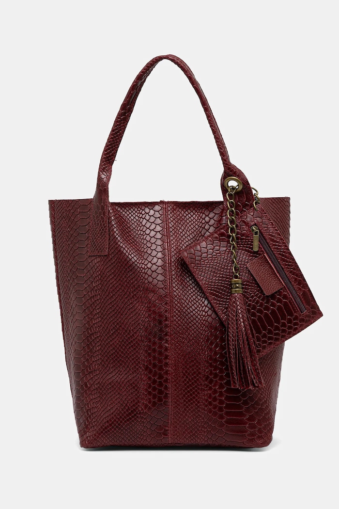 Answear.LAB Answear Lab poseta de piele burgundia 579.hak