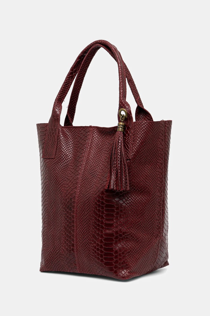 Answear.LAB Answear Lab poseta de piele 579.hak burgundia WS26