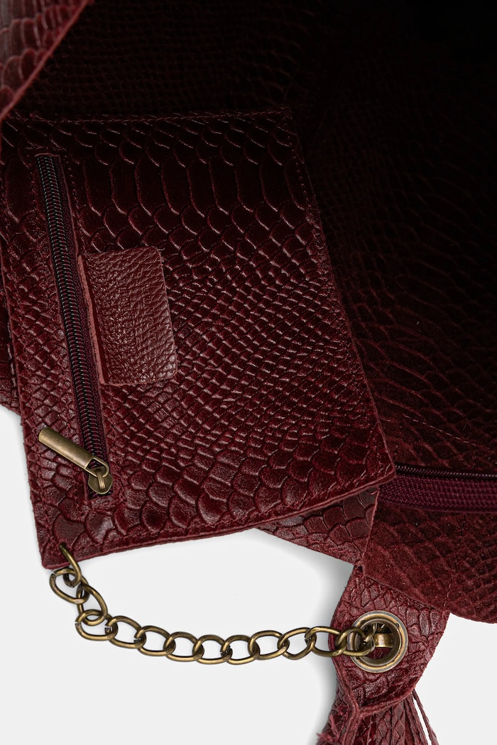 Answear Lab poseta de piele Answear.LAB burgundia 579.hak