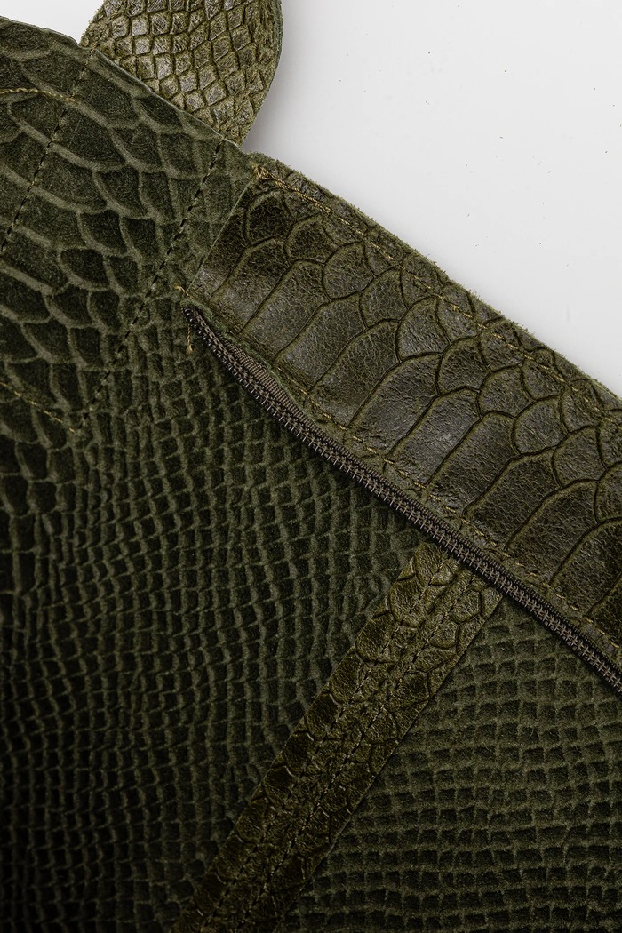 Answear Lab poseta de piele Answear.LAB verde 579.hak