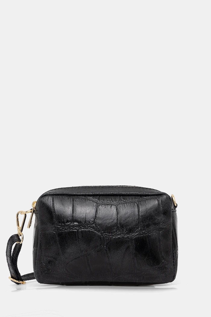 Answear.LAB poseta de piele uni negru 446-2.hak