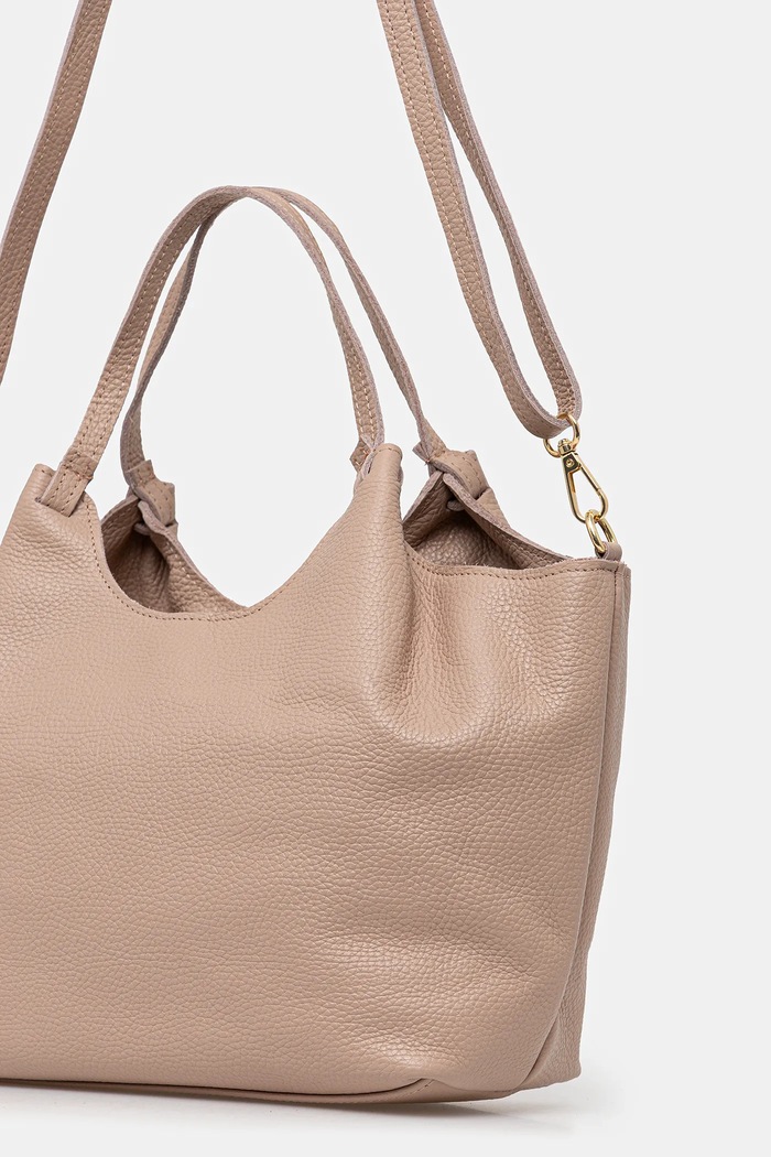 Akcesoria Answear.LAB torebka shopper damska skórzana 1239.hak różowy