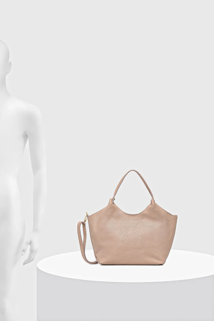 Answear.LAB torebka shopper damska skórzana 1239.hak różowy