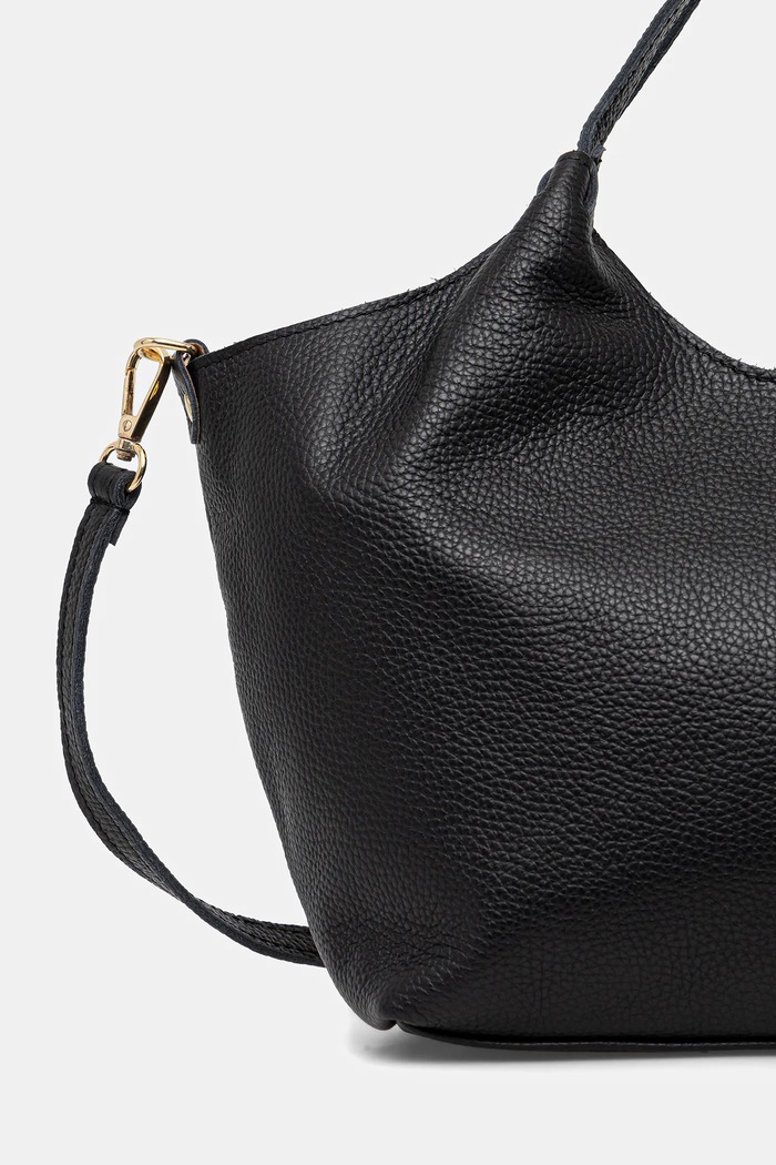 Answear.LAB kabelka typu shopper dámska kožená čierna 1239.hak