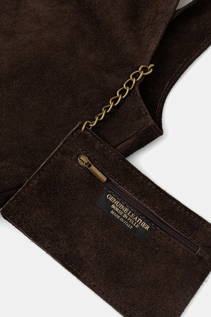 Answear.LAB borsa in pelle scamosciata 766.hak marrone