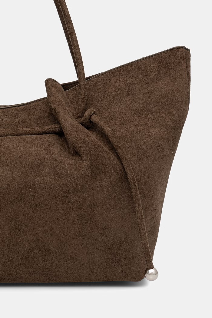 Αξεσουάρ Answear.LAB shopper γυναικεία από απομίμηση σουέτ YP-21768.clk πράσινο