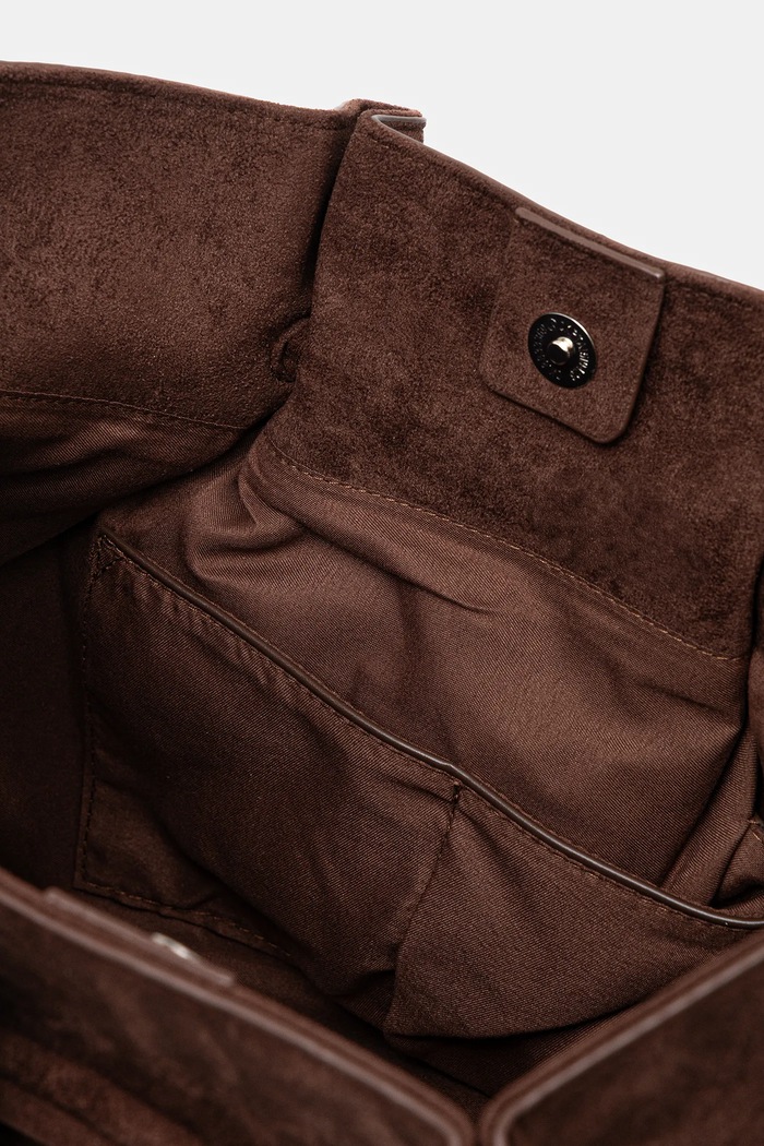 Answear.LAB shopper γυναικεία από απομίμηση σουέτ YP-21768.clk καφέ
