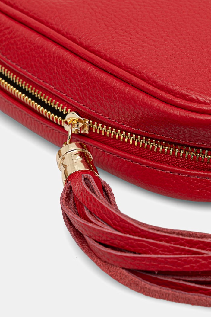 Answear.LAB crossbody kabelka dámska kožená červená 1159.hak