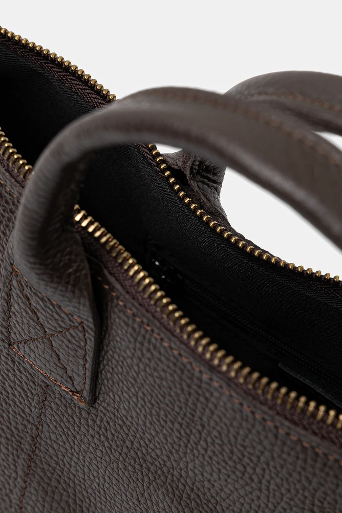 Usnjena torba za prenosnik Answear.LAB 37 x 25 x 28 cm rjava ANS07.hak
