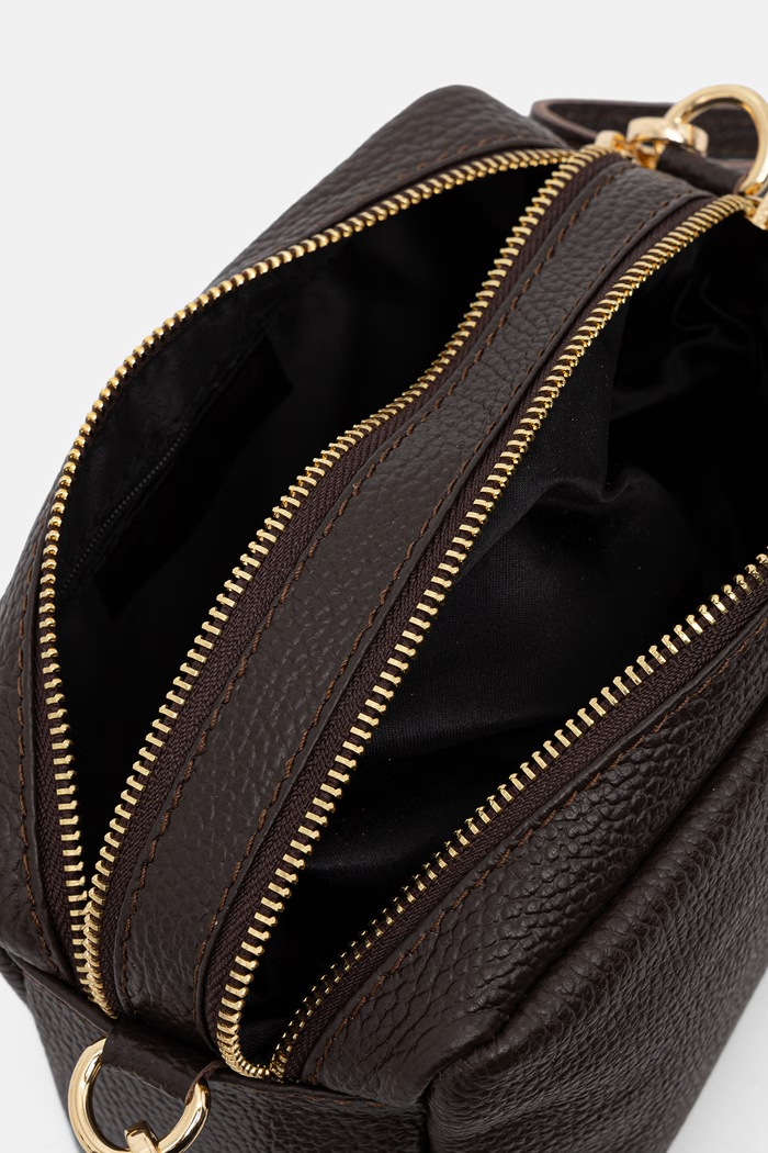 Answear.LAB torebka crossbody damska skórzana 497.hak brązowy