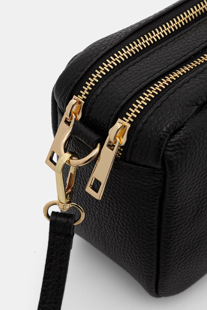 Answear.LAB torebka crossbody damska skórzana czarny 497.hak