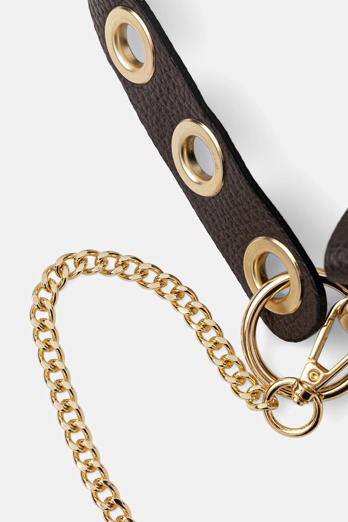 Answear.LAB σάκος γυναικείος δερμάτινος καφέ 926.hak