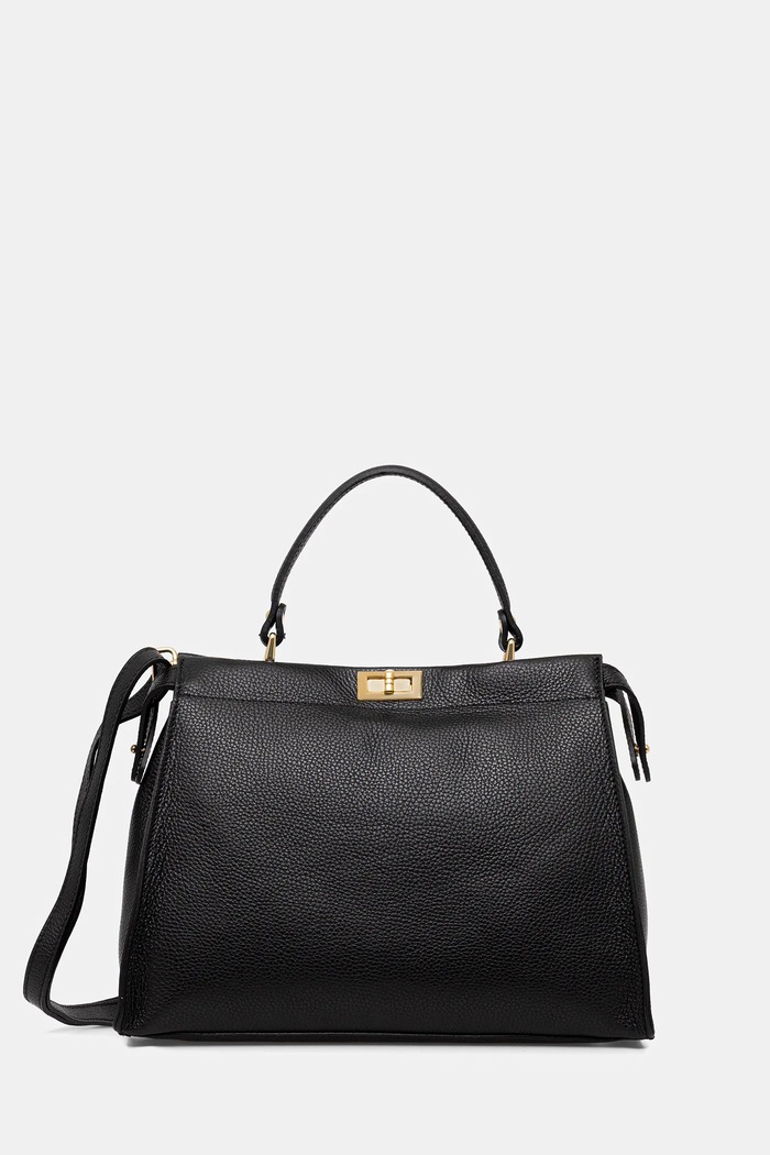 Answear.LAB poseta de piele uni negru 952.hak
