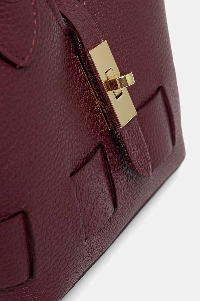 Kožená kabelka Answear.LAB burgundské 1096