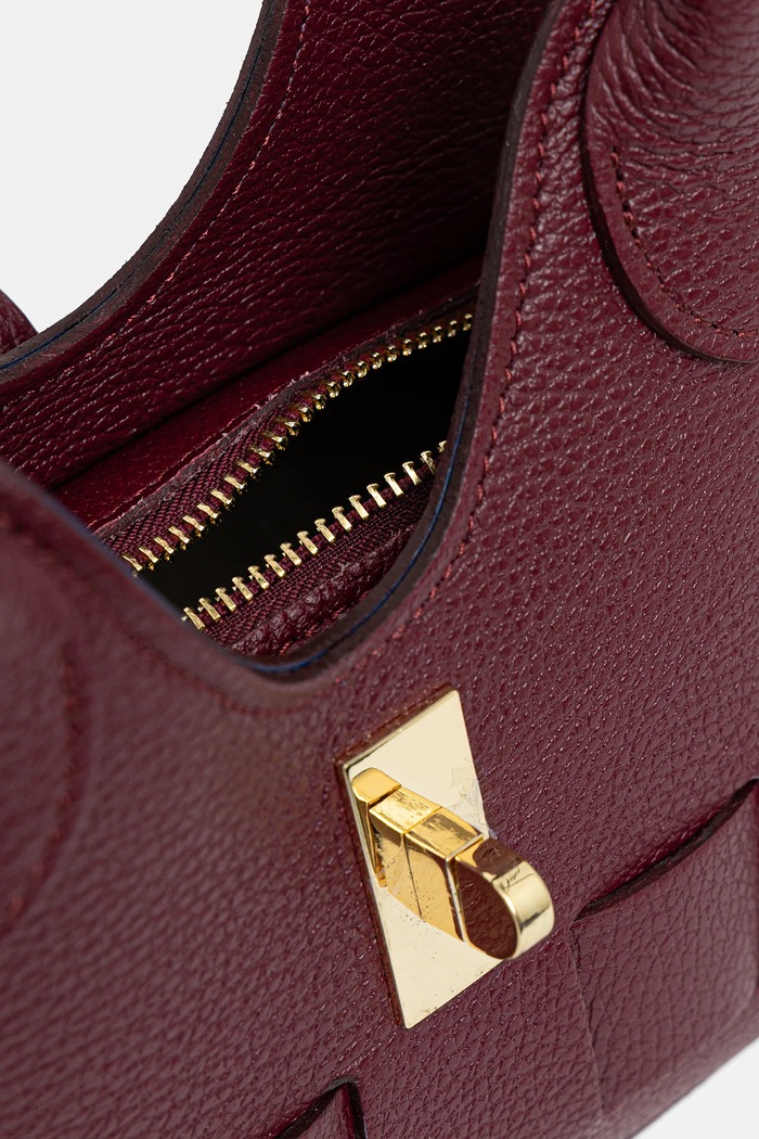 Kožená kabelka Answear.LAB 1096 burgundské