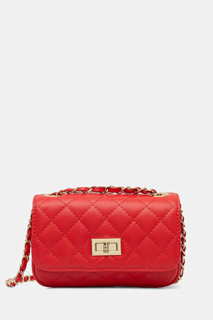 Answear.LAB torebka crossbody damska skórzana czerwony 0067.hak